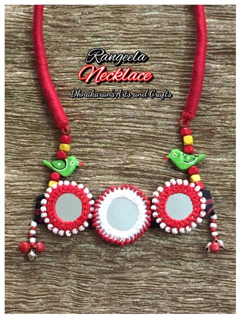 Rangeela Mirror Necklace-(2)