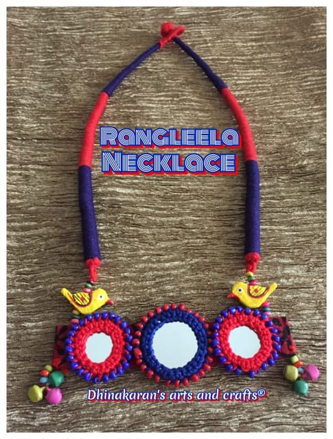 Rangeela Mirror Necklace-(8)