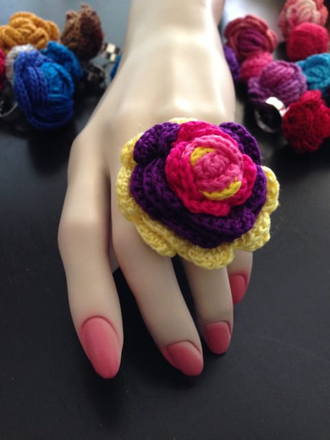 Fusion Crochet Finger Ring