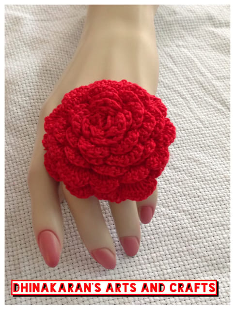Valentine Crochet Finger Ring
