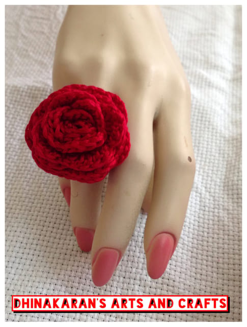 Romantic Crochet Finger Ring