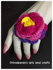 Blossoms Crochet Finger Ring