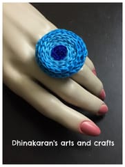 Polka Crochet Finger Ring-(6)