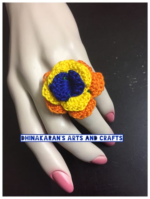 Moha Rose Crochet Finger Ring