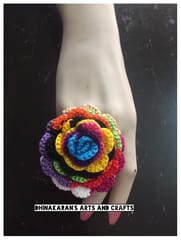 Satrangi Crochet Finger Ring