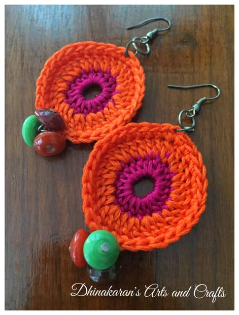 Circles Crochet Earrings