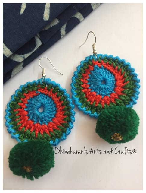 Abstract Crochet Earrings