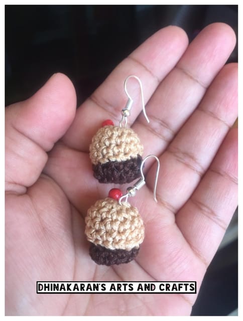 CupCake Crochet Earrings