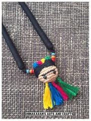 Freida Kahlo Crochet Necklace