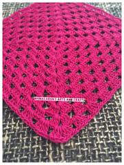 Crochet Patch-DARK PINK