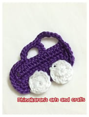 Crochet Car Patch-PURPLE
