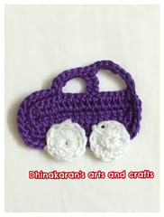Crochet Car Patch-PURPLE