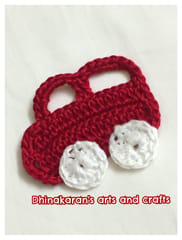 Crochet Car Patch-RED