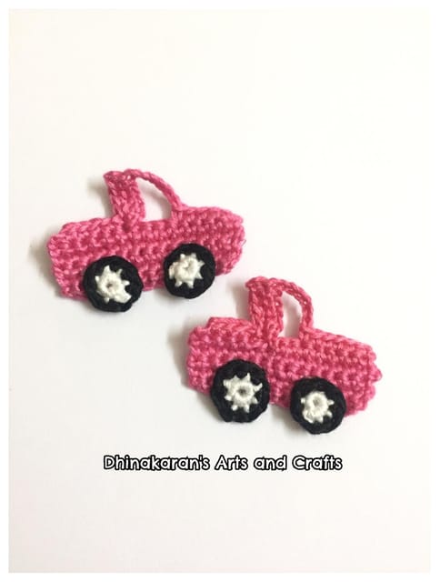 Crochet Car Patch-PINK