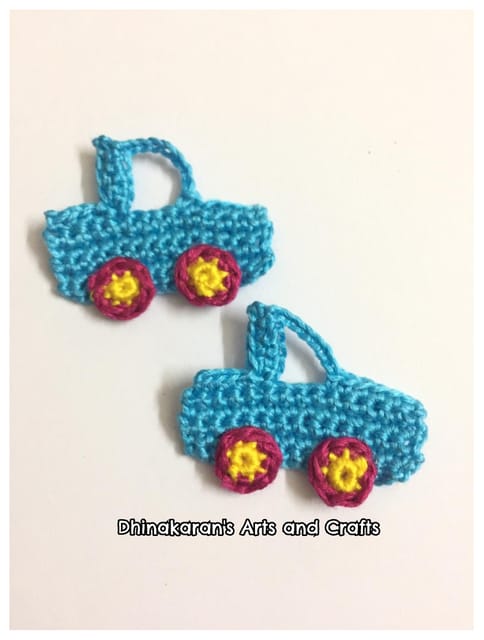 Crochet Car Patch-SKY BLUE