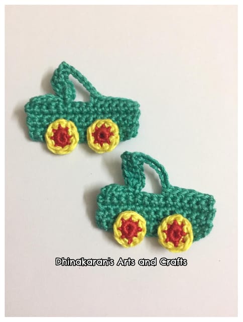 Crochet Car Patch-TURQUOISE