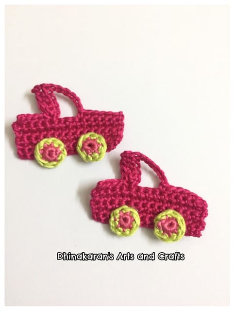 Crochet Car Patch-PINK
