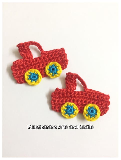 Crochet Car Patch-RED