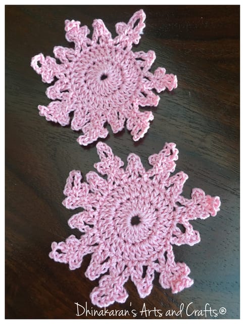 Snowflakes Crochet Patches-LAVENDER