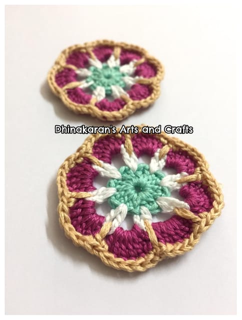MagicFlower Crochet Patches-(100)
