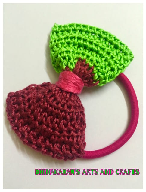 Crochet Bow HairTie-(3)