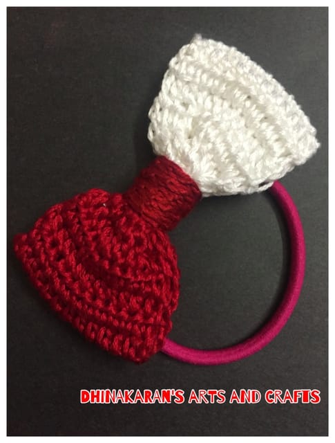 Crochet Bow HairTie-(5)
