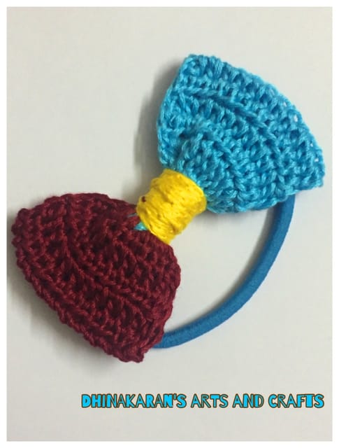 Crochet Bow HairTie-(6)