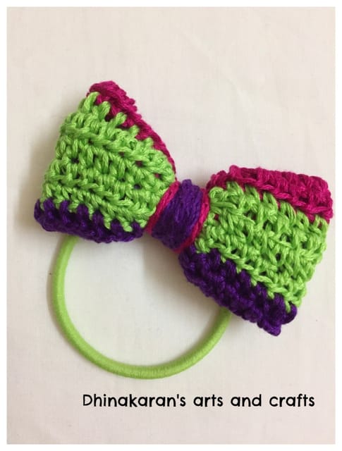 Crochet Bow HairTie-(13)