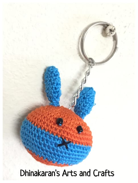 Bunny Crochet Keychain