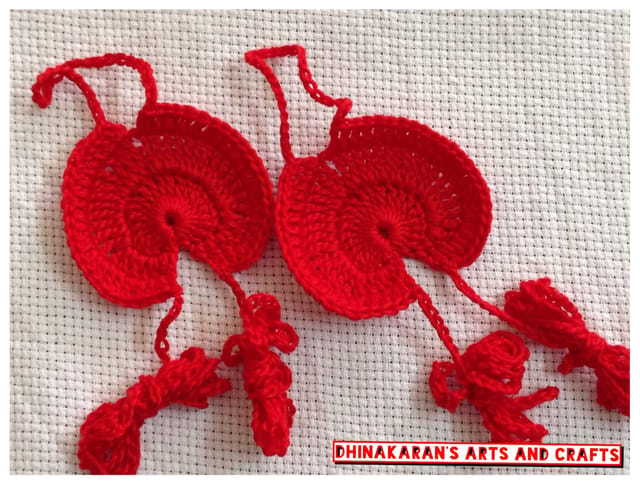 Romantic Red Crochet Bareefeet Sandals