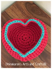Heart Crochet Basket