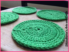 Crochet Coasters-GREEN