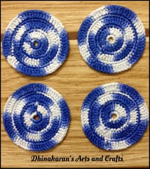 Crochet Coasters-BLUE