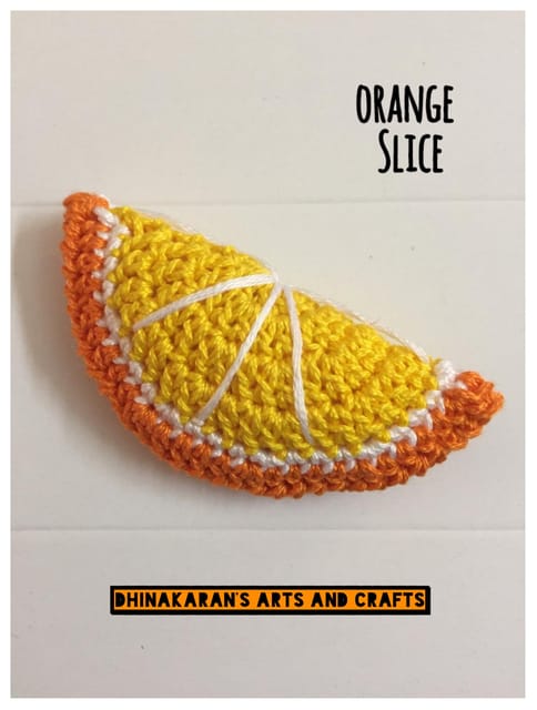 Crochet Orange Slice