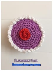 Blackcurrant Crochet Cake