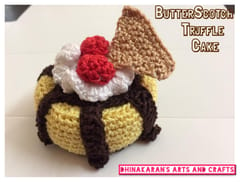 Butterscotch Truffle Crochet Cake