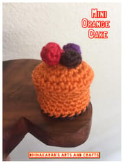 Mini Orange Crochet Cake