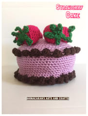 Blackcurrant Strawberry Crochet Cake