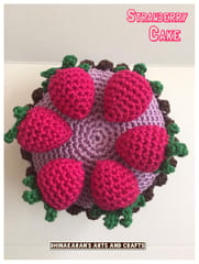 Blackcurrant Strawberry Crochet Cake