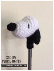 Snoopy Crochet Pencil Topper