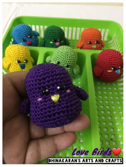 Crochet Love Bird-VIOLET