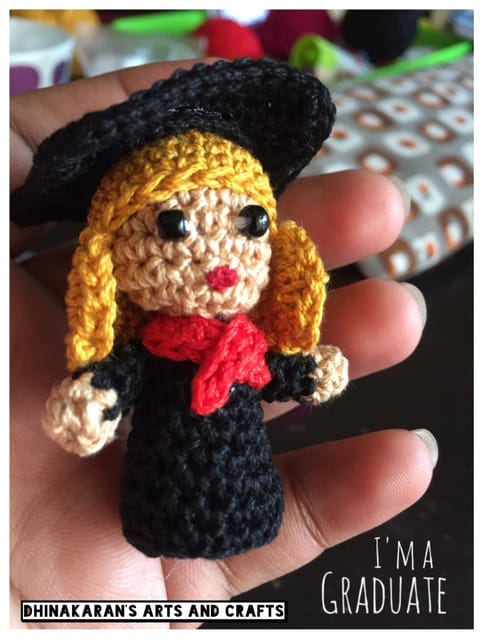 Graduate Miniature Crochet Soft Toy