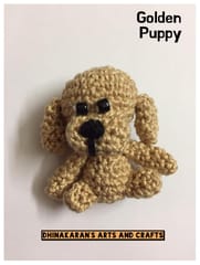 Golden Puppy Miniature Crochet Soft Toy