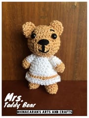 Mrs.Teddy Bear Crochet Soft Toy