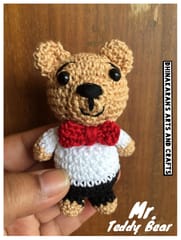 Mr.Teddy Bear Crochet Soft Toy