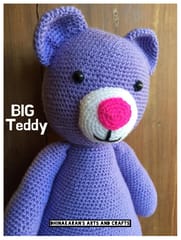 Big Teddy Crochet Soft Toy