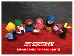 Miniature Crochet Christmas Set