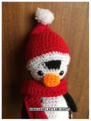 Christmas Penguin Crochet Soft Toy