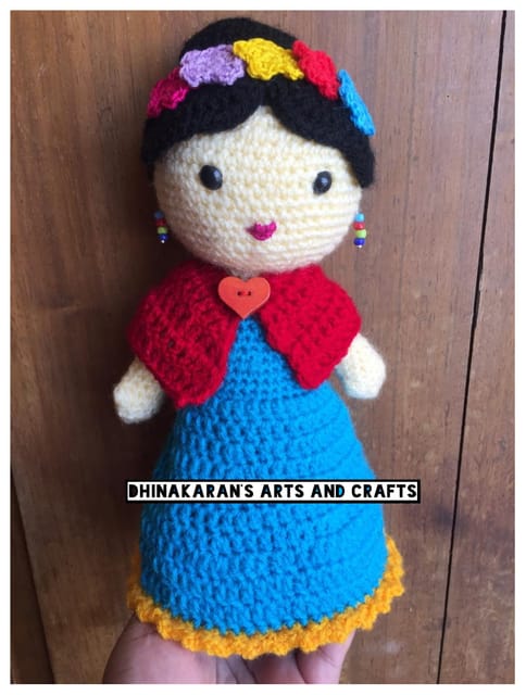 Freida Kahlo Crochet Soft Toy