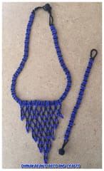 Grape Vine African Beaded Necklace & Bracelet-(8)